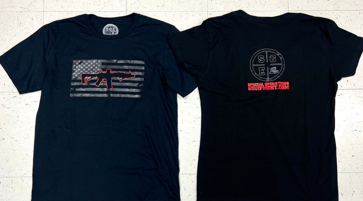 Black SBR T Shirt — Special Operations Equipment