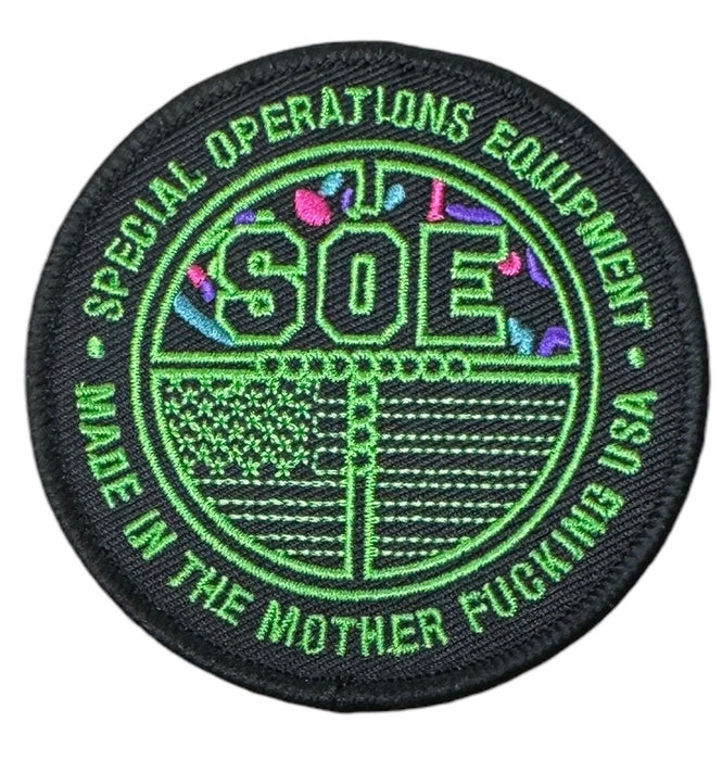 Splatter Round Logo Patch