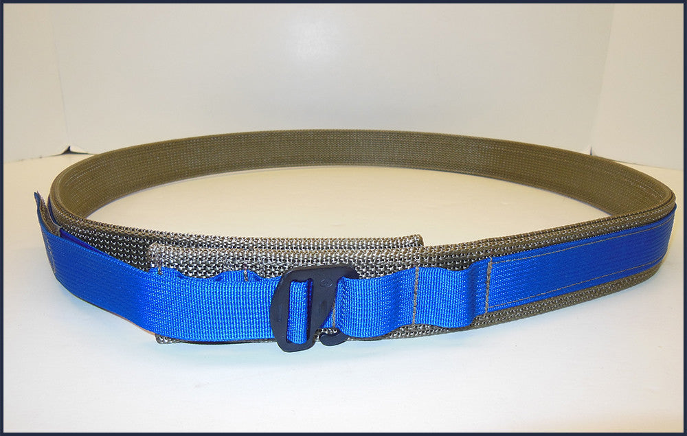 EDC Low Profile Belt With Velcro Lining - Blue Line Collection - Size 56  to 60